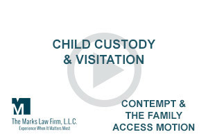 child custody contempt family access motion