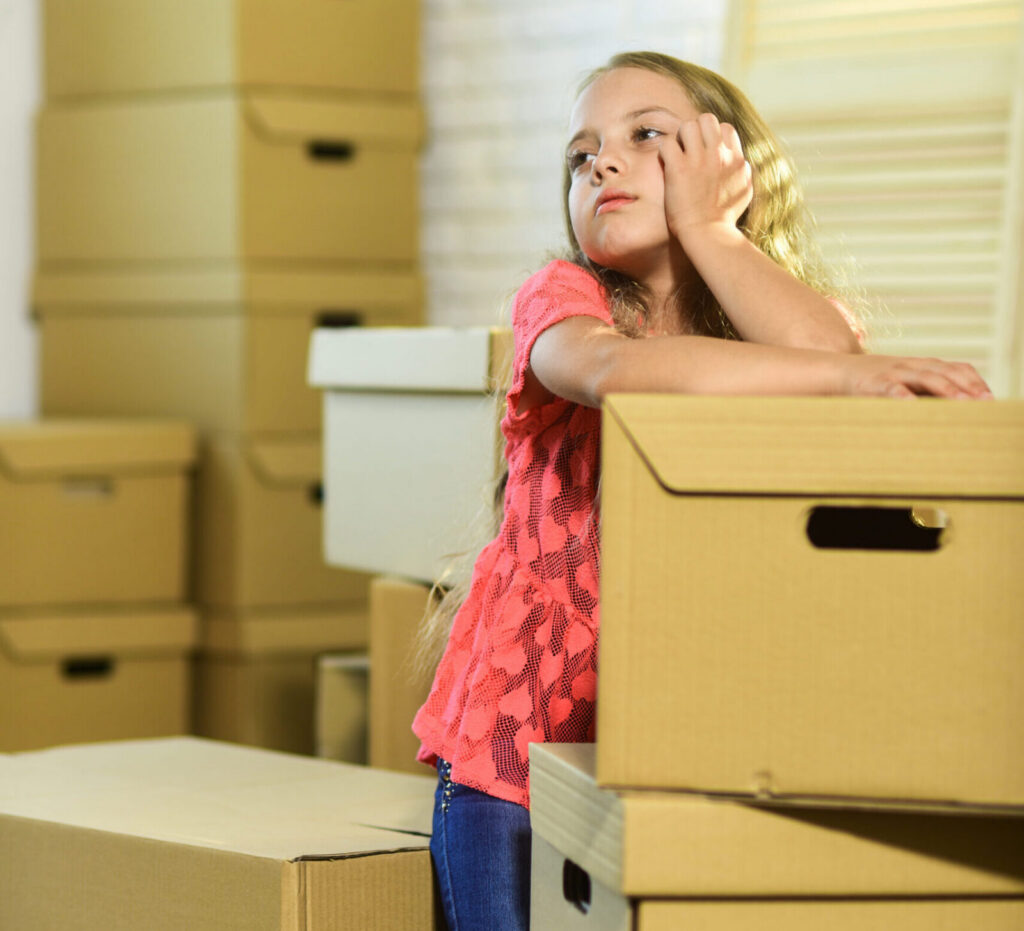 moving out prior to divorce, child custody